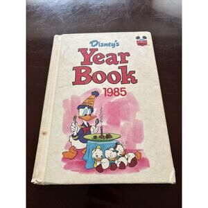 Disney's YEAR BOOK 1985 ~ Walt Disney Hardcover Nostalgia Gift‎ Idea Vintage